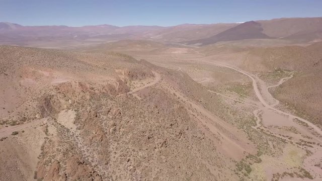 Quebrada del toro seen from the viaduct "La polvorilla", Salta, Argentina