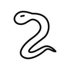 Fototapeta premium cyber security concept, snake malware icon, line style