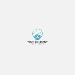 flower and floral minimalist space logo