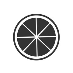 outline lemon slice vector icon. isolated black simple line element illustration from food concept. editable vector stroke lemon.