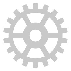 Obraz premium Illustration of cogwheel for gear mechanism on white background
