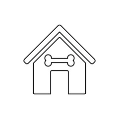 pet house. puppy home vector 
