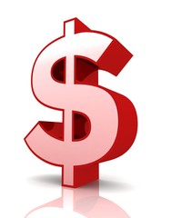 dollar sign concept 3d illustration