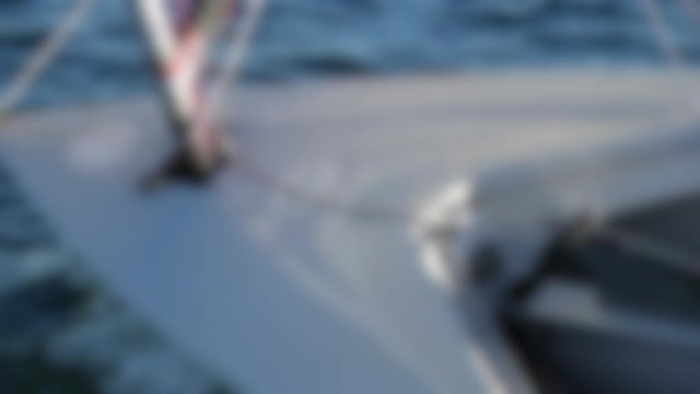 Blurred sailboat bow in slow motion graphic element
