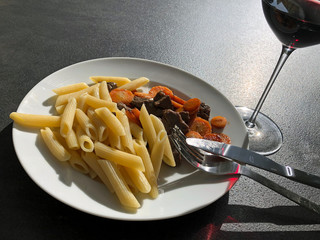 Abendessen in der Sonne