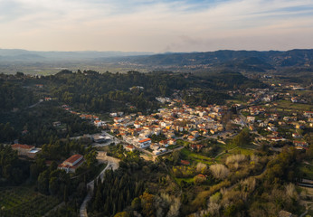 Olympia aerial city view, Peloponnese, Greece