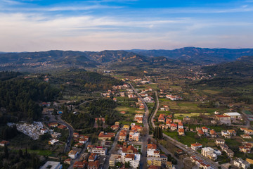 Fototapeta premium Olympia aerial city view, Peloponnese, Greece