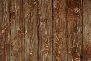 Obraz premium Brown, painted, wooden wall. Background. Texture.