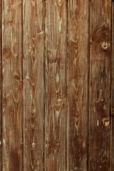 
Brown, painted, wooden wall. Background. Texture.