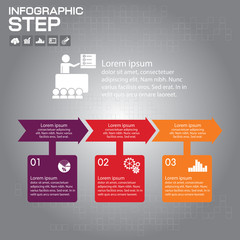 Infographic Arrow timeline Templates for Business