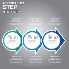 Infographic Arrow timeline Templates for Business