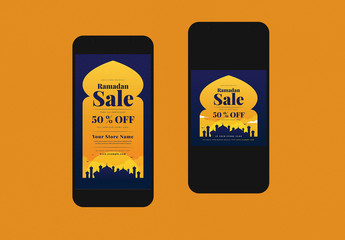 Ramadan Sale Social Media Post Layout