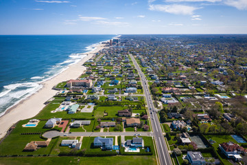 Aerial of Deal New Jersey During Covid19 Pandemic