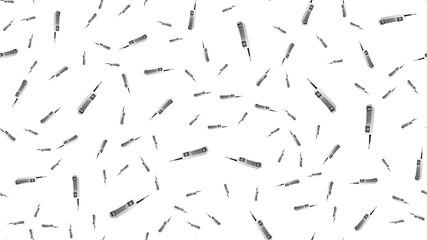 Seamless pattern of retro old hipster cell mobile phones from the 70s, 80s, 90s, 2000s on a white background