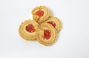 Red stuffed cookies