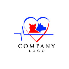pet care logo vector