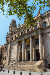 Fototapeta premium Post office building in Barcelona, Catalonia, Spain