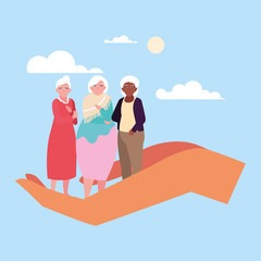 let's take care of the old women