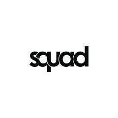 squad letter original monogram logo design