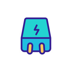 power supply unit icon vector. power supply unit sign. color symbol illustration