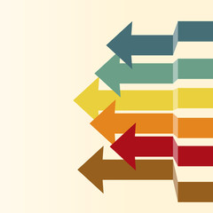 Modern infographic arrow design. Business and finance concept. Vector illustration