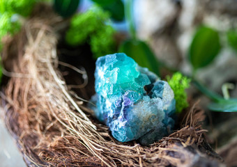 Macro of mineral stone. Natural gemstones. Gemstones are full of healing energy and good vibes.