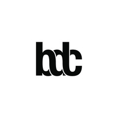 bdc letter original monogram logo design