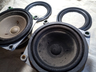 Medium frequency speakers 20gds-3. Soviet vintage acoustics, elements of a music column.