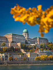 Fototapeta na wymiar View on the Royal Palace of Buda in Budapest, Hungary