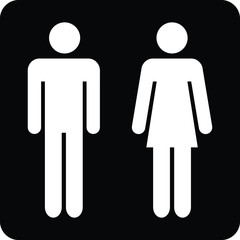 male and female toilet