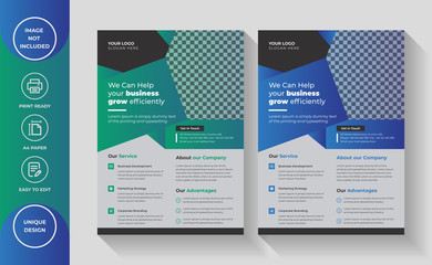Corporate Business Flyer Template design, Business abstract vector template, Brochure design, cover modern layout, annual report, poster, flyer in A4