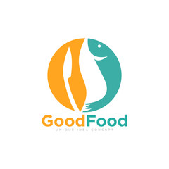 Healthy Food Logo Design Vector