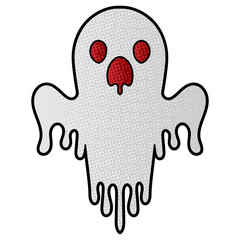 Obraz premium ghost vector design. digital hand drawn. comic style