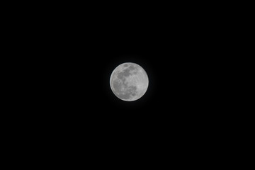 Malaysia, 7 May 2020 - Full Flower Moon. The last supermoon of 2020
