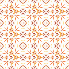 Seamless pattern with geometric shapes and lines