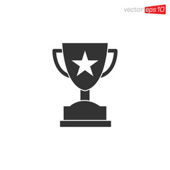 Trophy Icon Design Vector Template