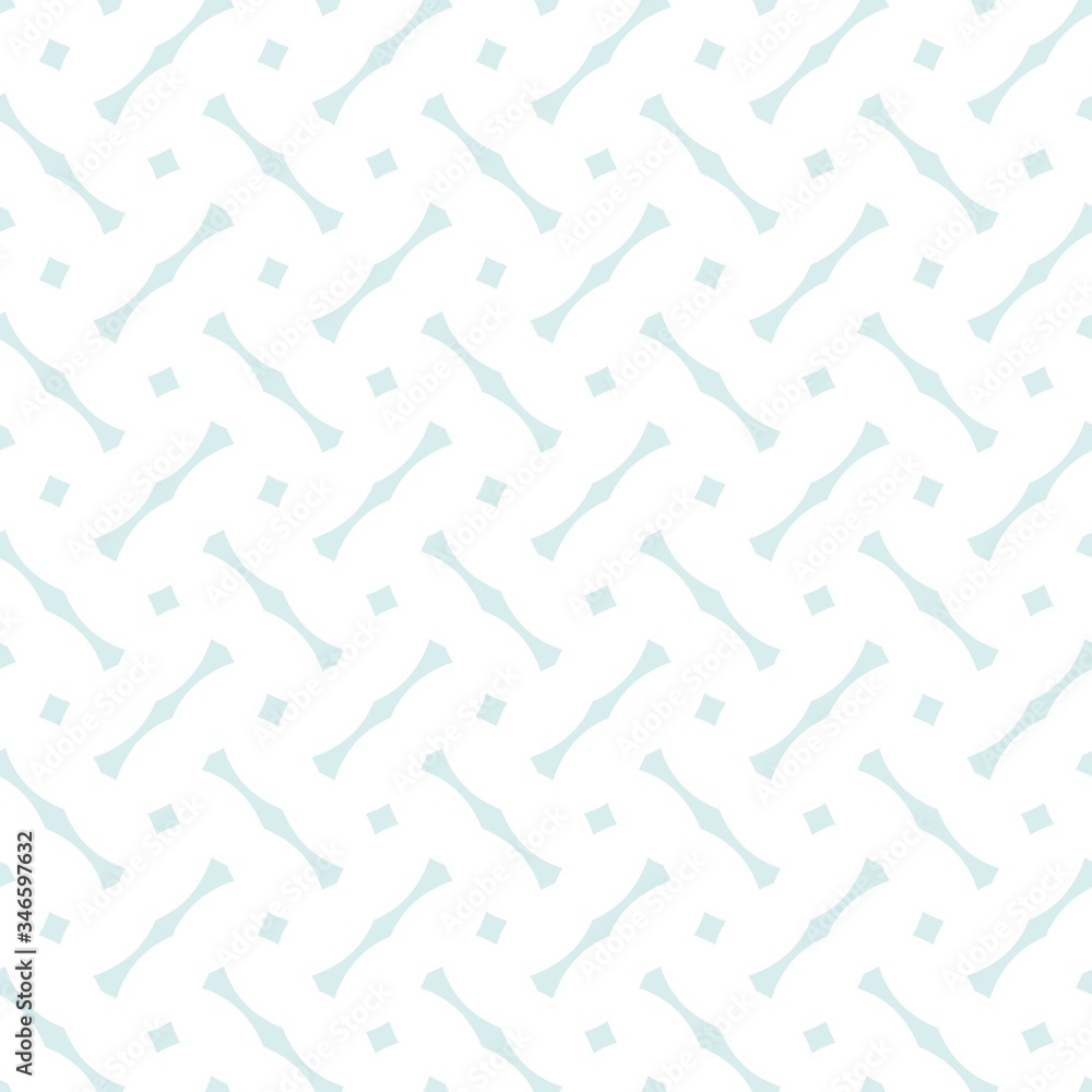 Poster tile vector pattern with blue print on white background