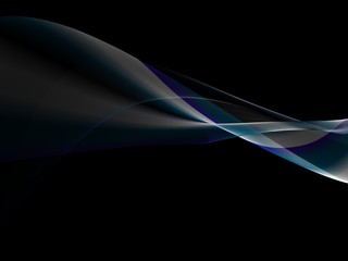 Abstract illustration of the movement of spiral waves in a dark background