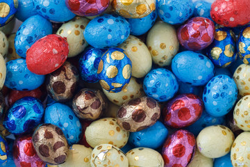 Fototapeta na wymiar Chocolate easter eggs