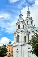 Fototapeta na wymiar Neo-baroque, Catholic Church in Radomsko in Poland.