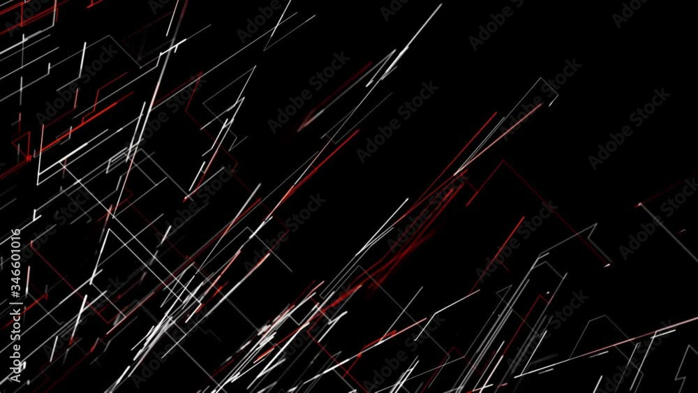 Poster abstract multicolored crossing beams isolated on black background. animation. many narrow bright lin