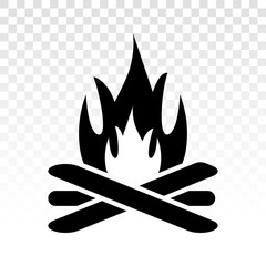 campfire / bonfire flat icon for apps and websites