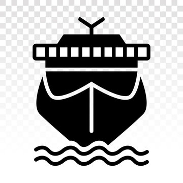 recommend clip art: Cruise ship / cargo ship / yacht / cruise liner flat icon for apps and websites
