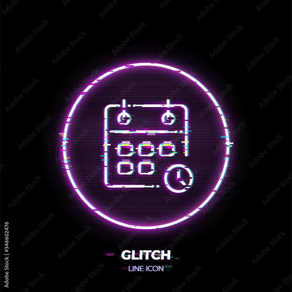 Poster calendar line art vector icon. outline symbol of event reminder. schedule pictogram made of thin str