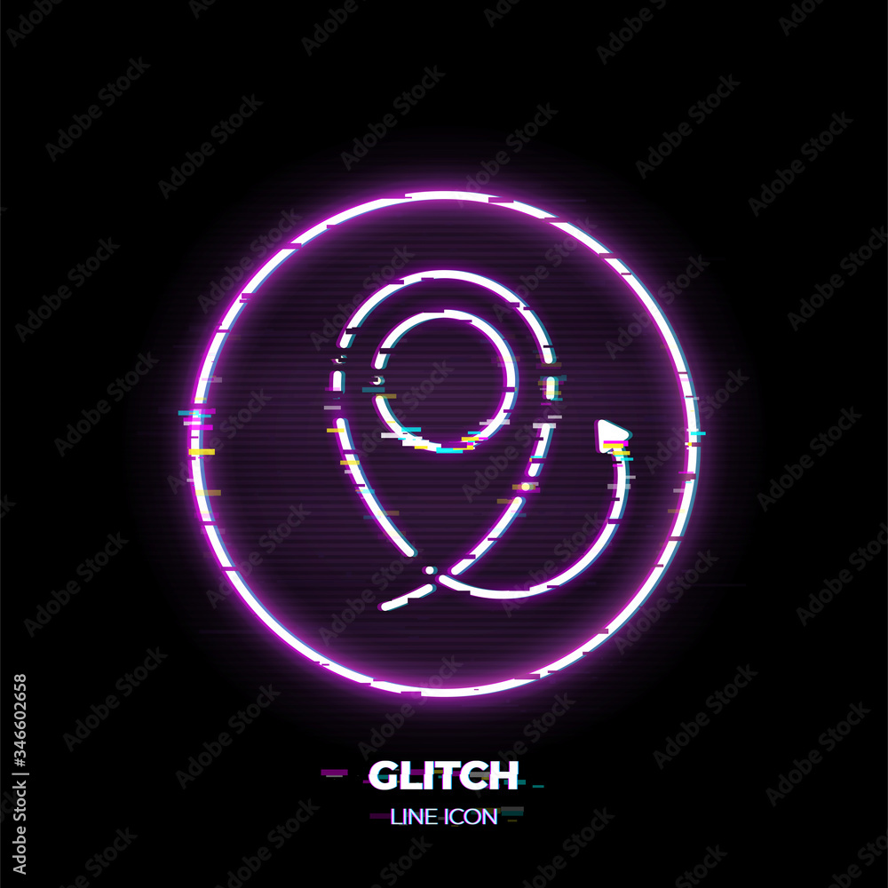Poster navigation tag line art vector icon. outline symbol of position marker. location pin pictogram made 