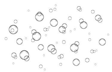 Underwater fizzing air, water or oxygen  bubbles.