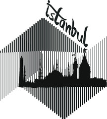 istanbul embroidery graphic design vector art