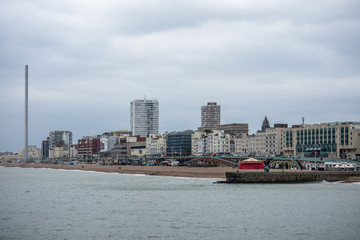 brighton cloudy day in march 2018 uk vacation england