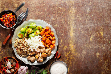 vegetables with chicken