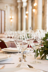 Copas de un banquete